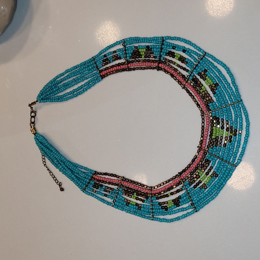 Turquoise Beaded necklace